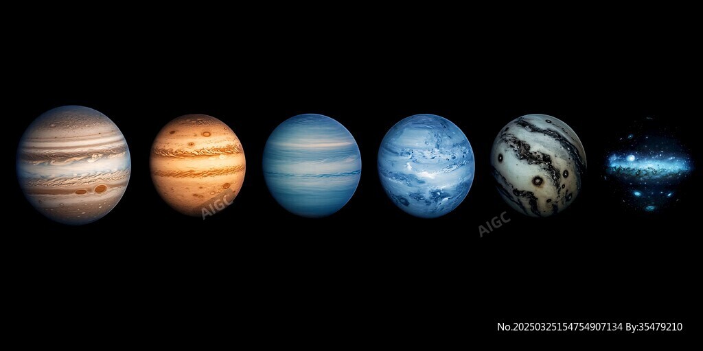 太陽系行星壯麗視覺展示