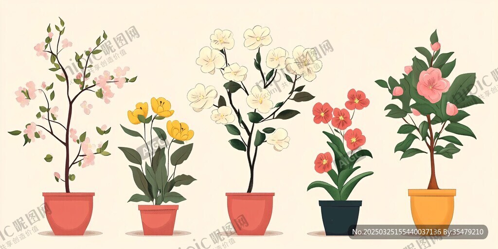 盆栽花卉集合