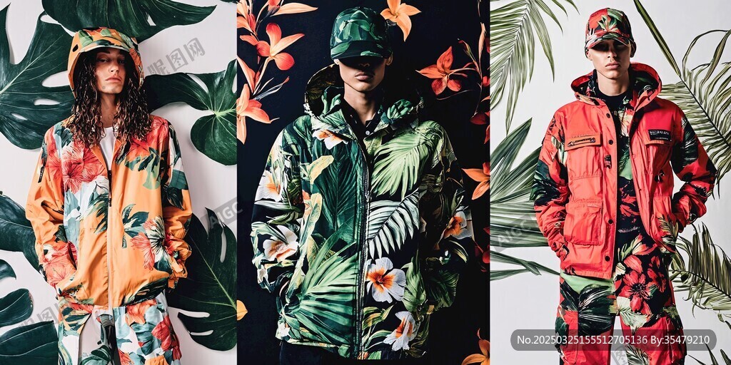 時尚多彩戶外風服飾展示