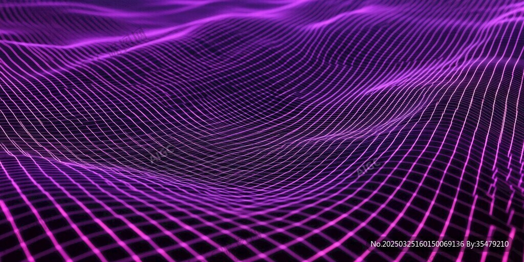 夢幻紫色網(wǎng)格線條背景圖