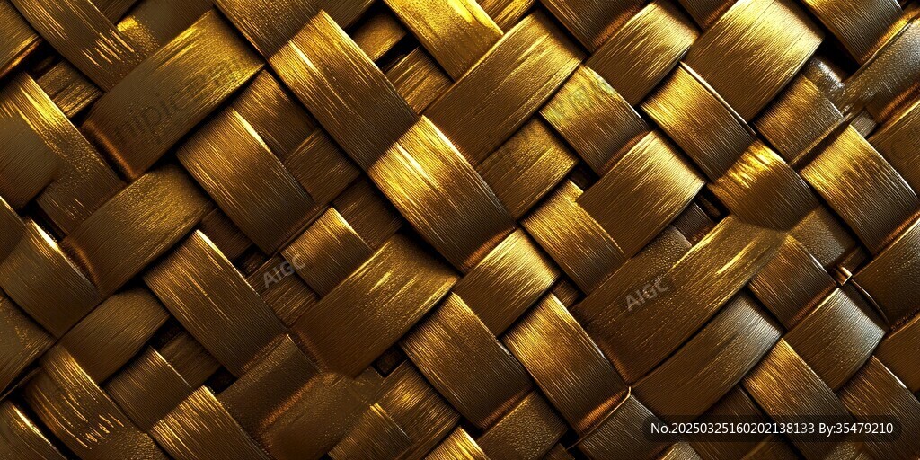 金色編織紋理背景圖案