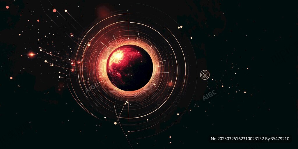 神秘宇宙中的璀璨星球