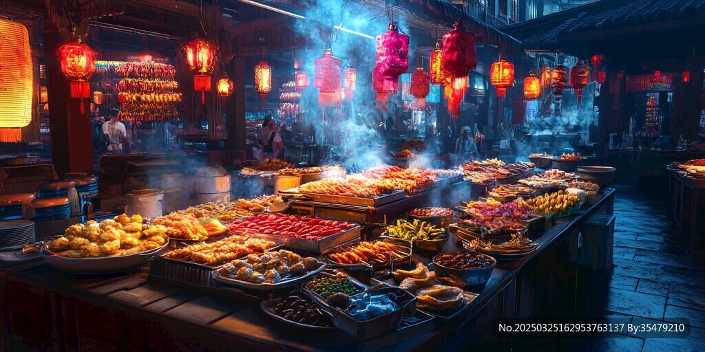 古街夜市美食飄香