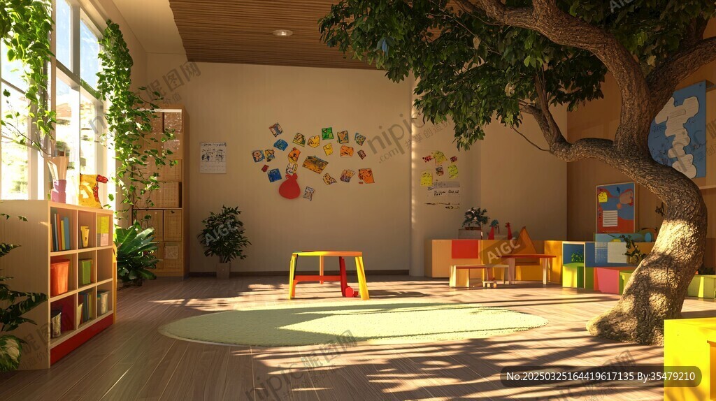 童趣滿滿的幼兒園室內空間