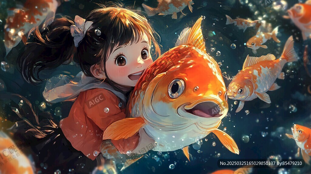 小女孩與金魚的奇幻之約