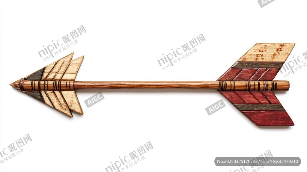復(fù)古木質(zhì)箭頭裝飾工藝品