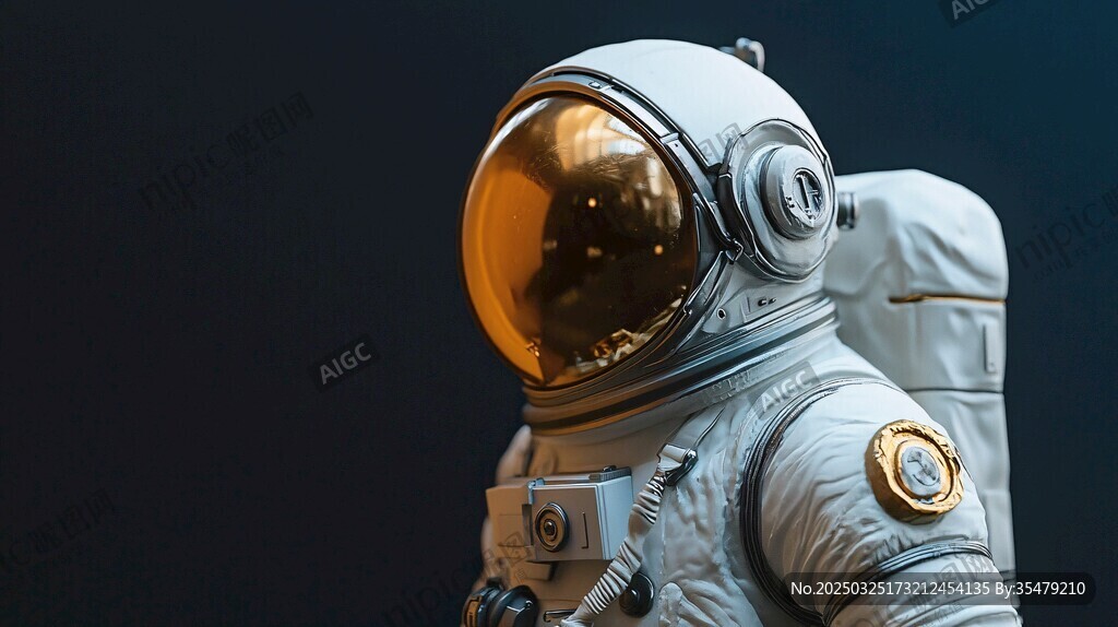 太空宇航員形象特寫