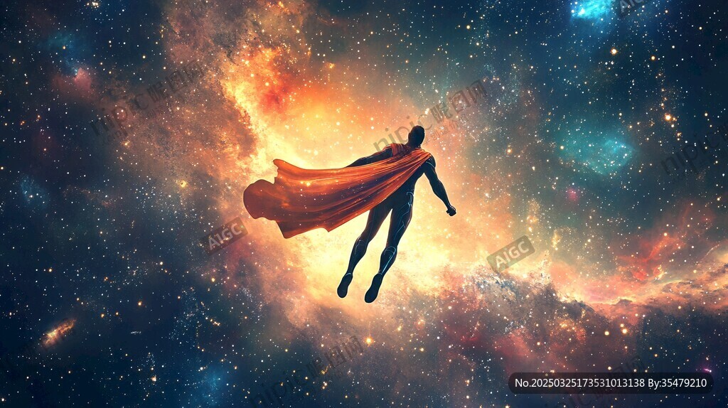 超級英雄在浩瀚宇宙中翱翔