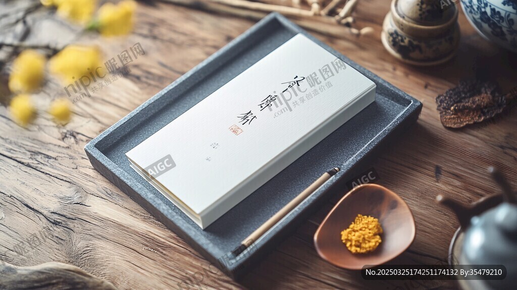 中式古韻書(shū)籍與文房雅器