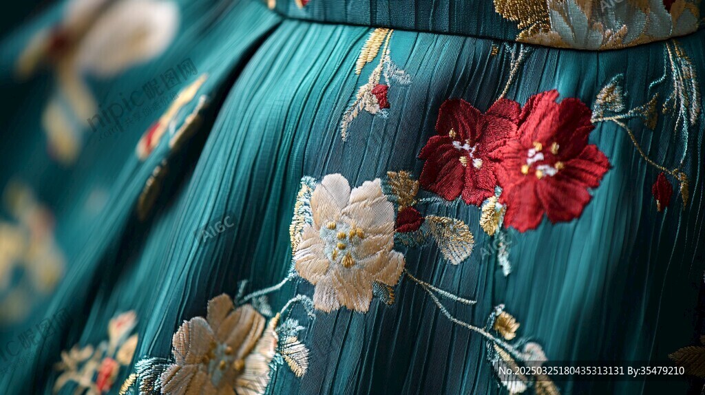 翠衣繁花 中式刺繡華服之美