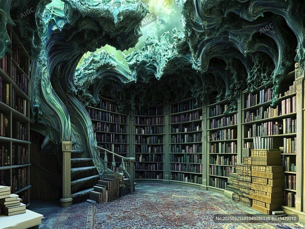 奇幻漩渦圖書館神秘空間