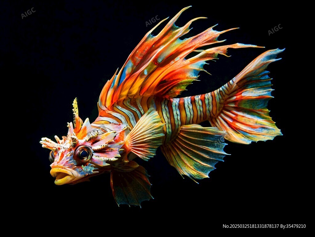色彩斑斕的夢(mèng)幻獅子魚