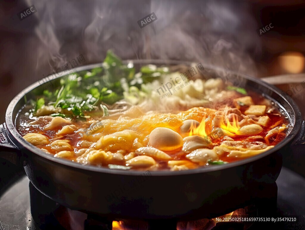 熱氣騰騰的美味火鍋料理