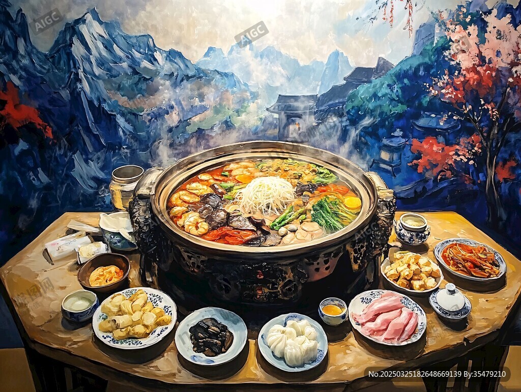 中式火鍋盛宴 多樣食材齊聚