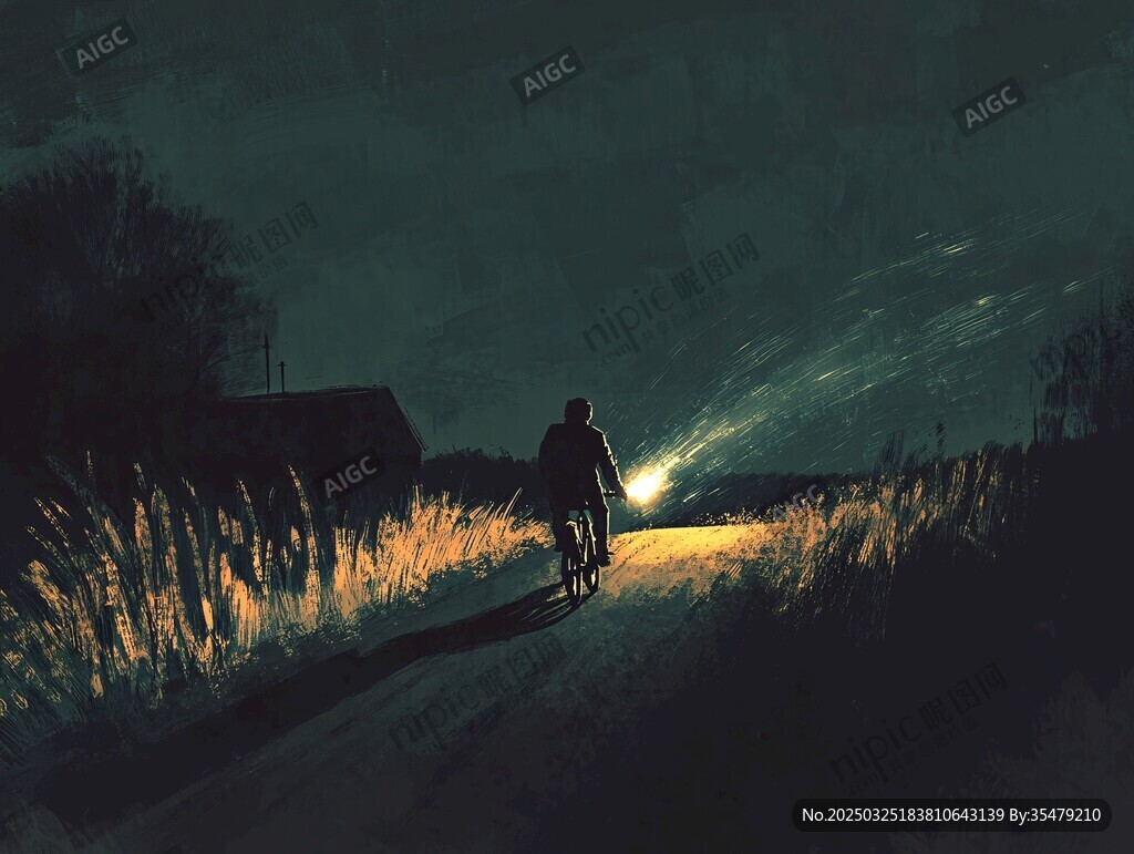 夜中騎行者的孤獨之旅