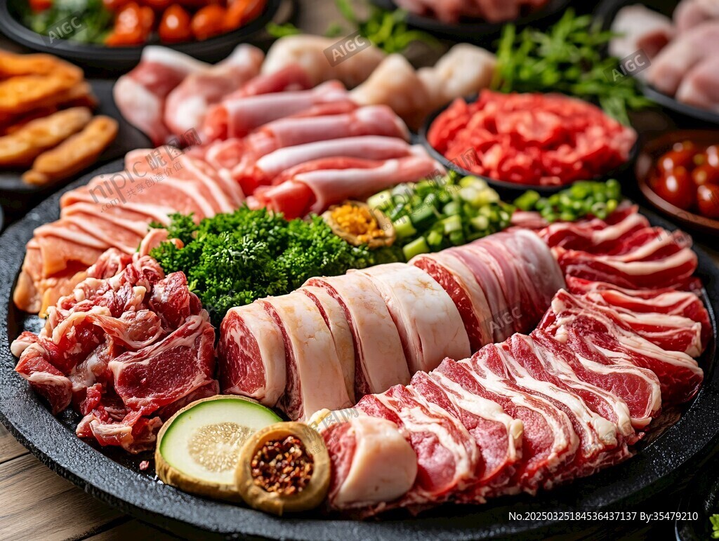 豐盛肉類拼盤 多樣美味