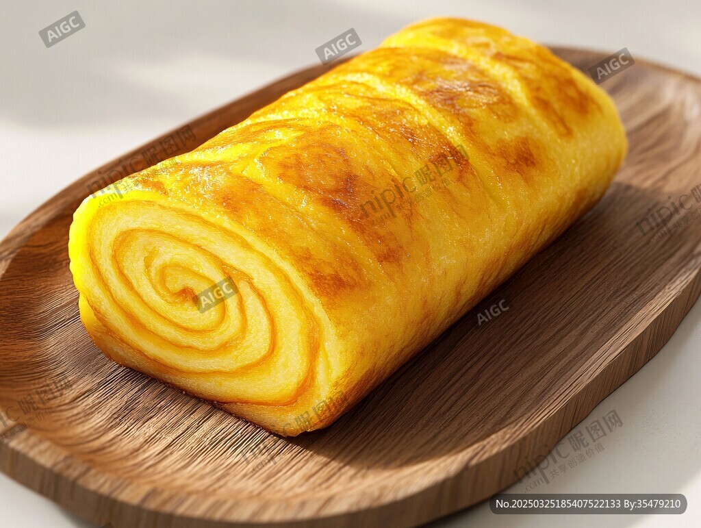 金黃美味的蛋卷