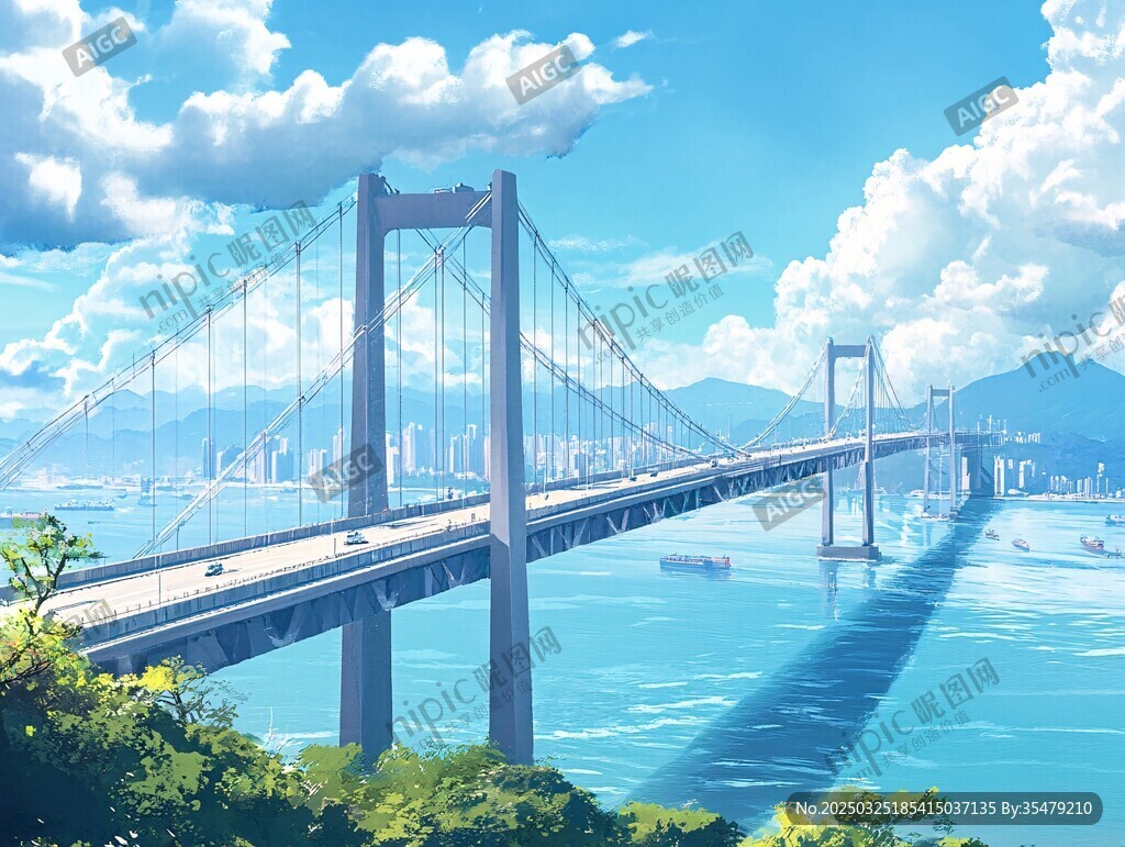 跨海大橋的夢(mèng)幻風(fēng)景