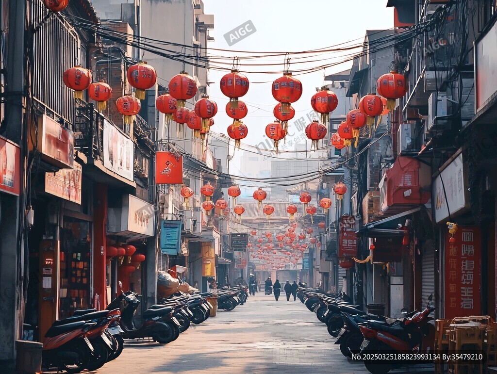 古巷紅燈籠營(yíng)造喜慶氛圍