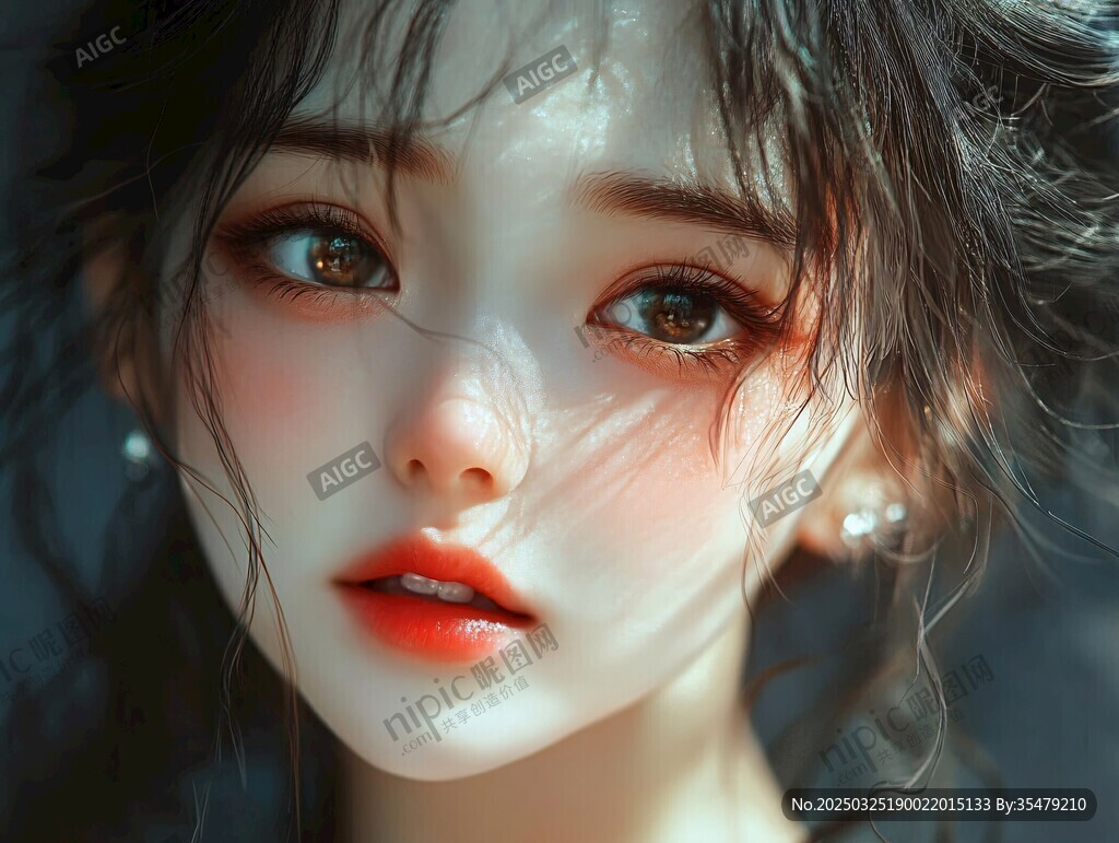 憂郁風少女的迷人瞬間