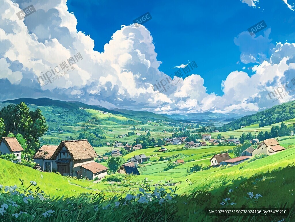 田園風(fēng)光夢(mèng)幻鄉(xiāng)村美景