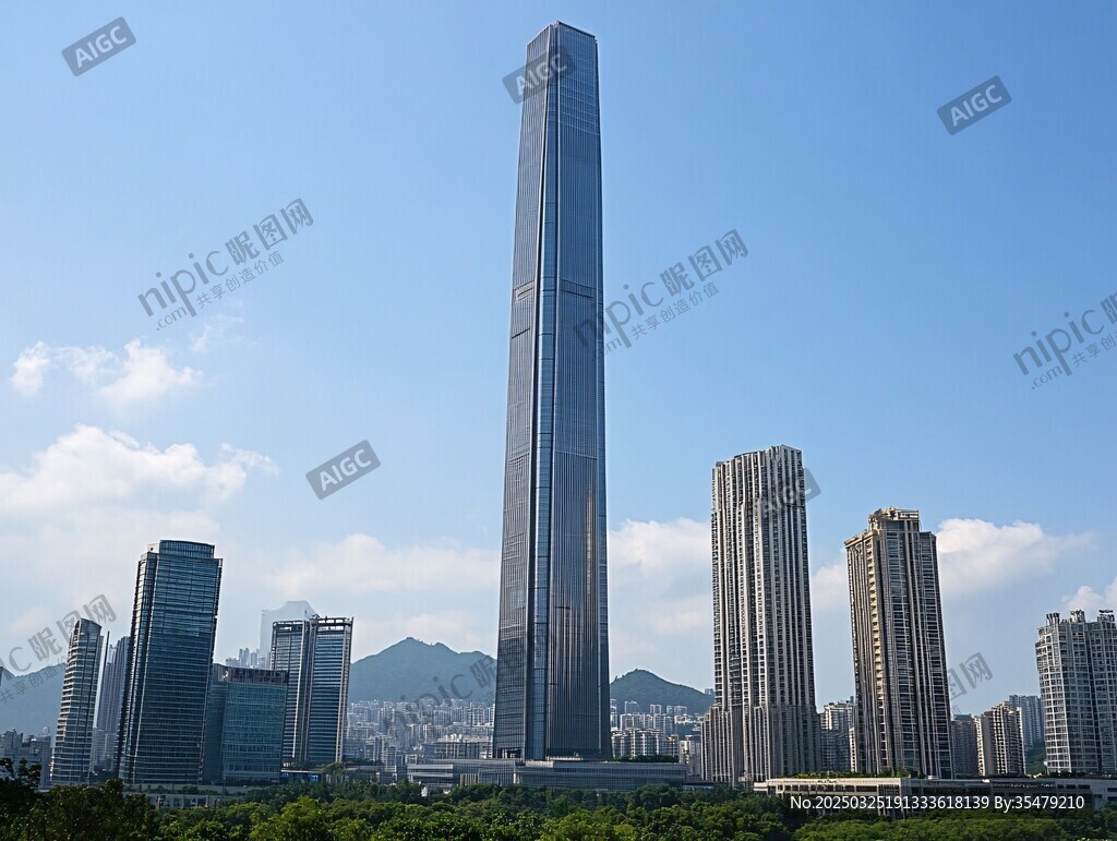 深圳地標(biāo)摩天大樓城市風(fēng)光