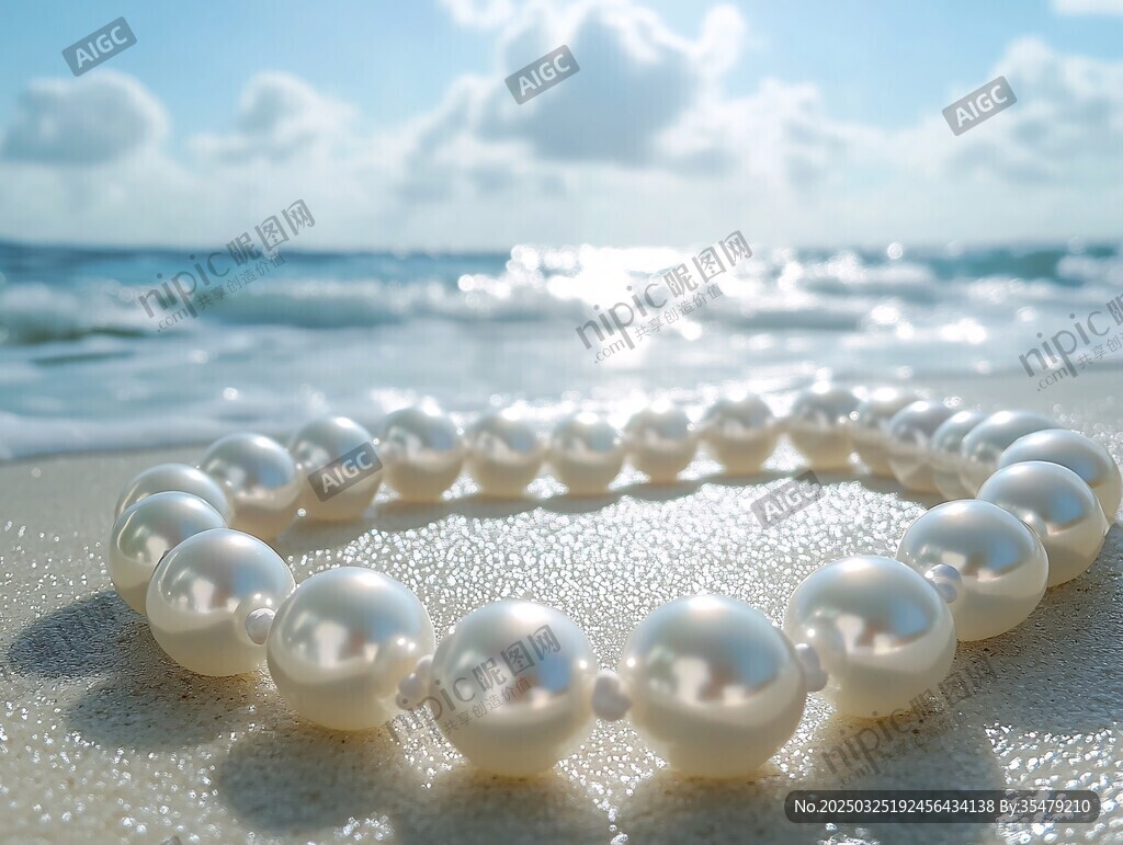 海灘上的珍珠項鏈
