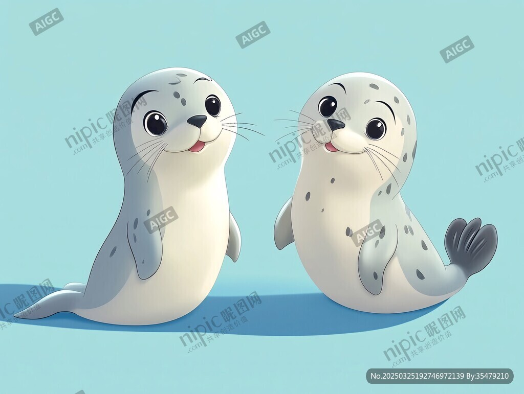 可愛海豹互動萌趣瞬間