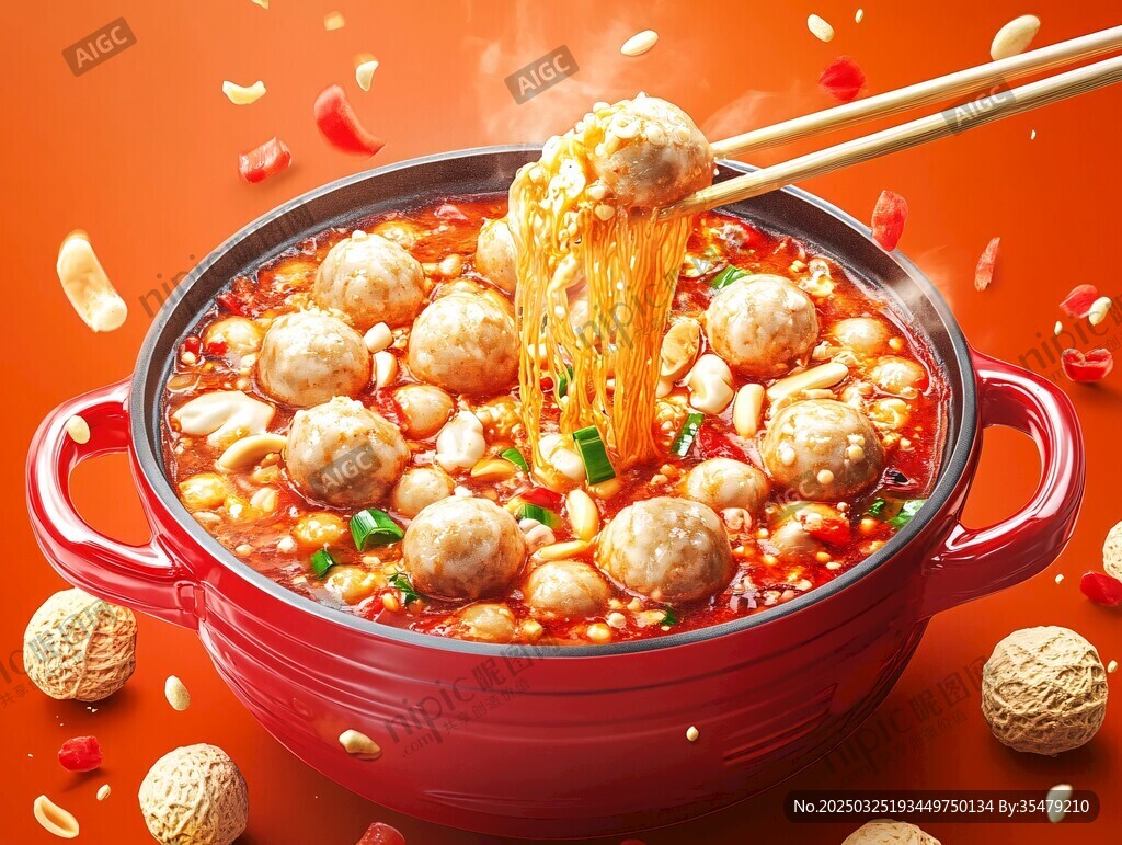 麻辣肉丸粉條暖鍋盛宴