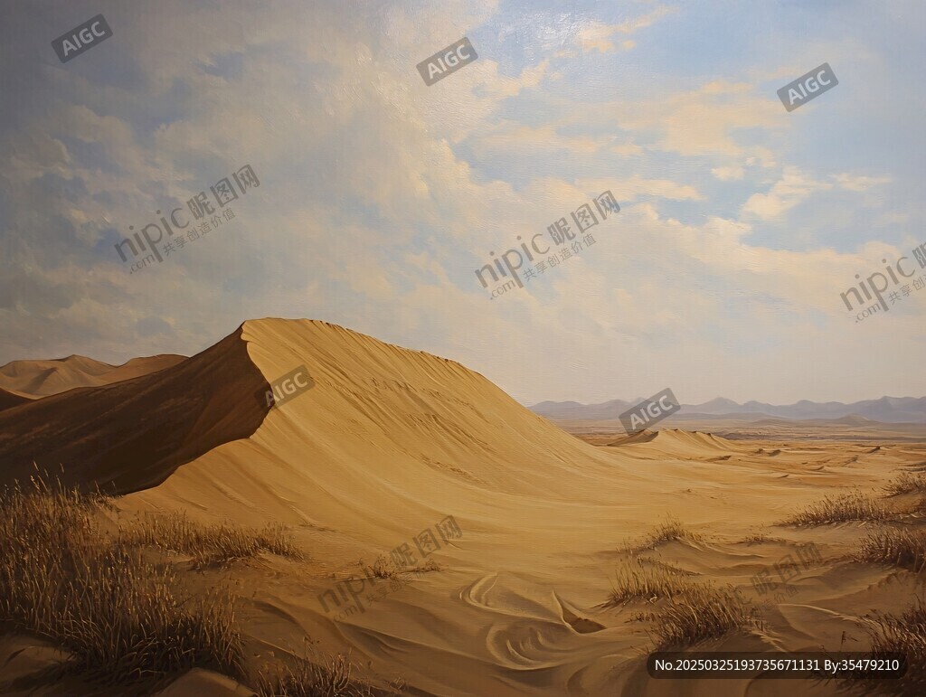 沙漠風光 沙丘與天際美景