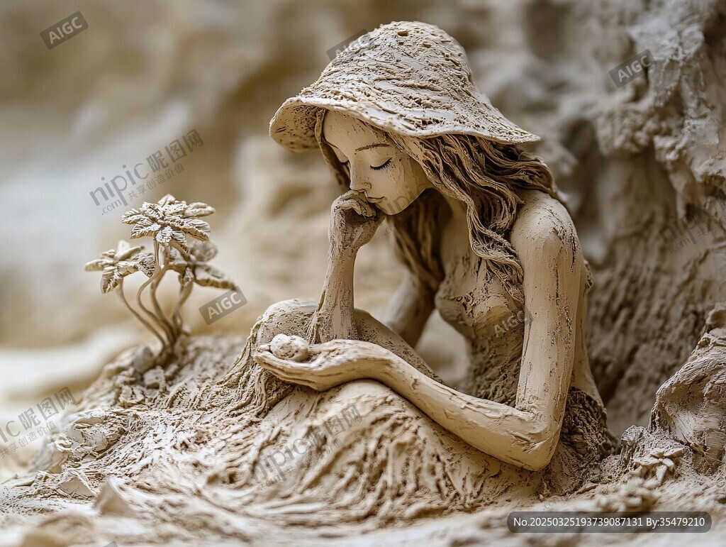 沙塑少女 靜謐的夢幻瞬間