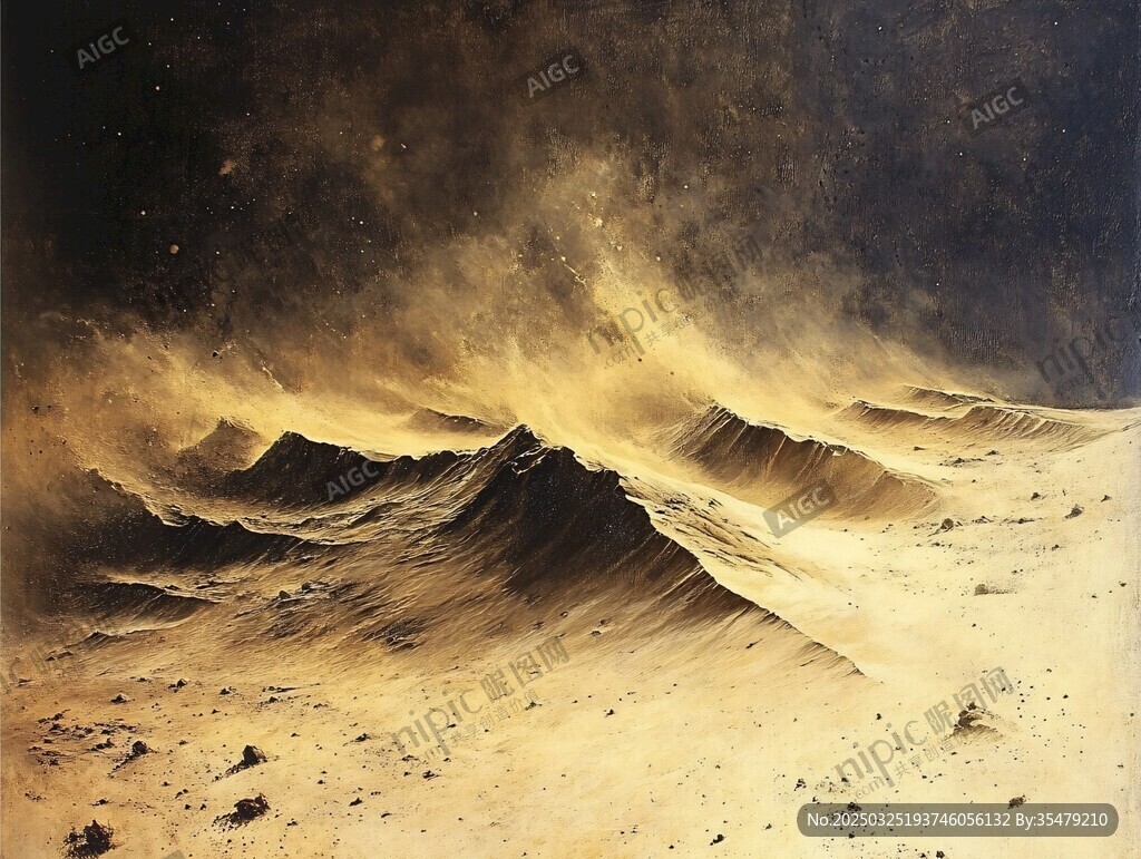 火星沙塵風(fēng)暴壯麗景象