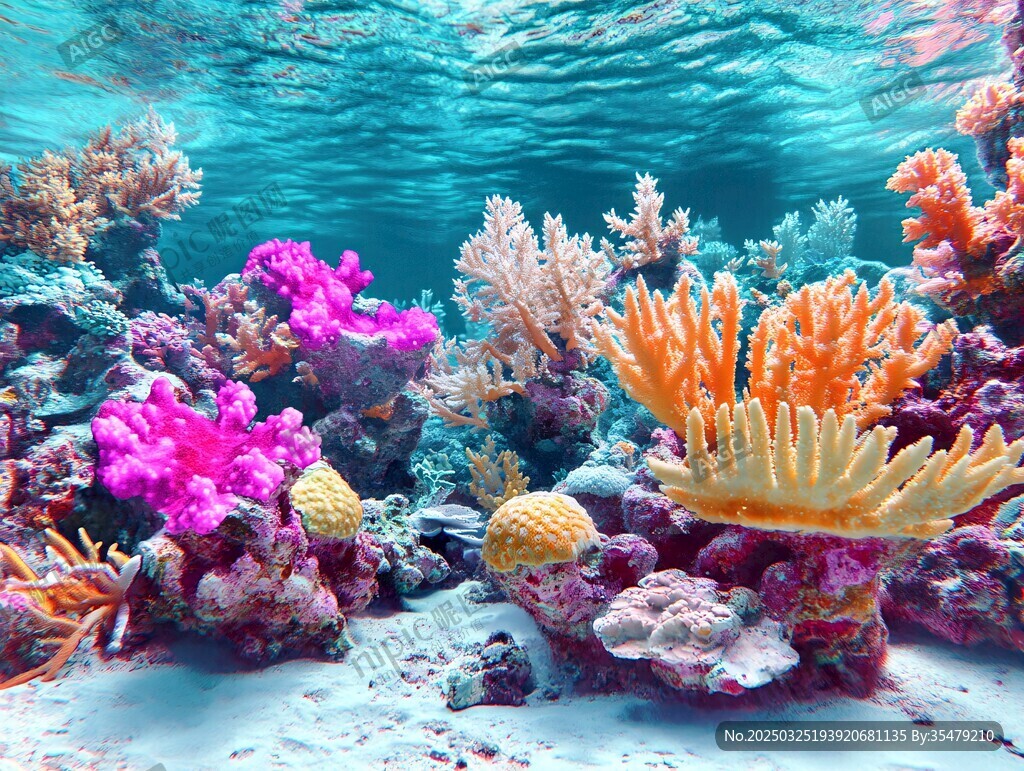 夢幻海底珊瑚景觀