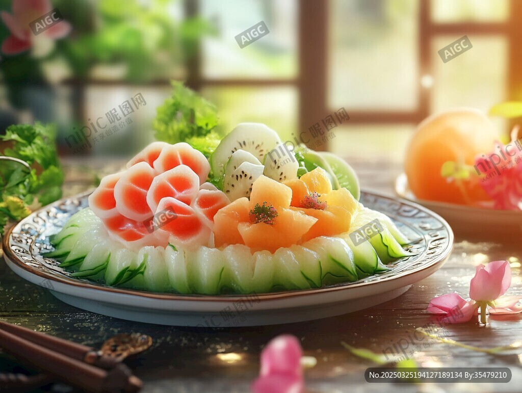 精美創(chuàng)意水果拼盤藝術