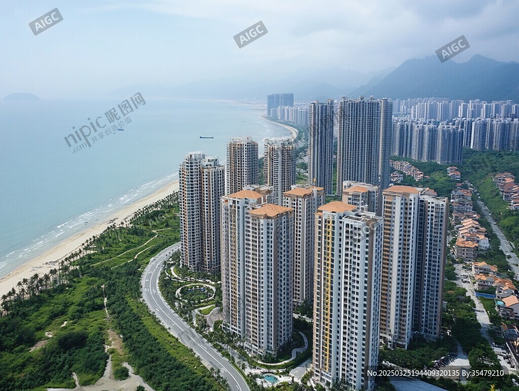 海濱城市高層住宅景觀