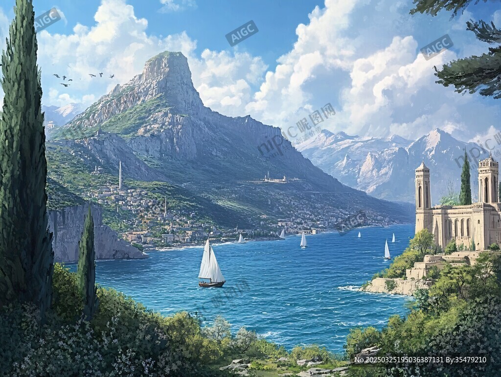 地中海畔的絕美山海風光