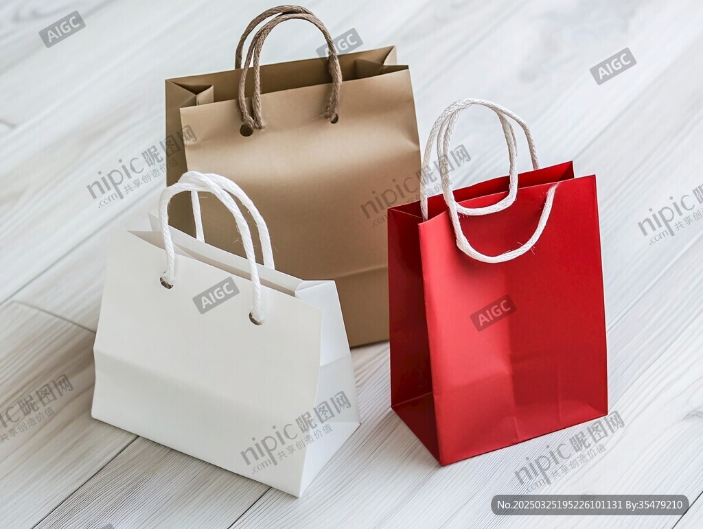 多彩紙質購物袋展示