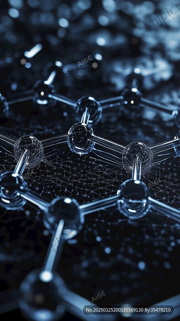 納米分子結(jié)構(gòu)微觀圖像
