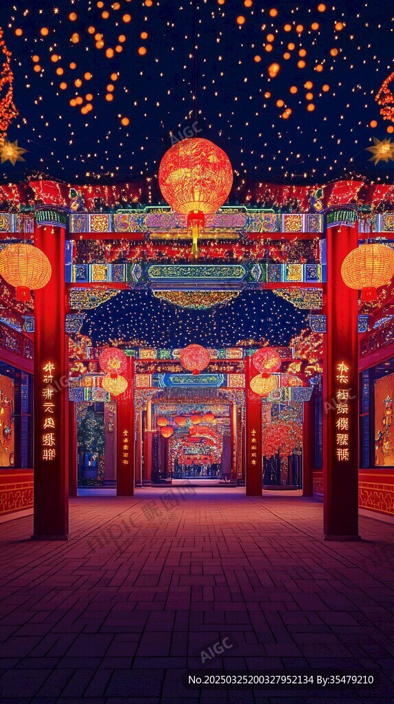 古巷夜景 燈籠閃耀迎佳節