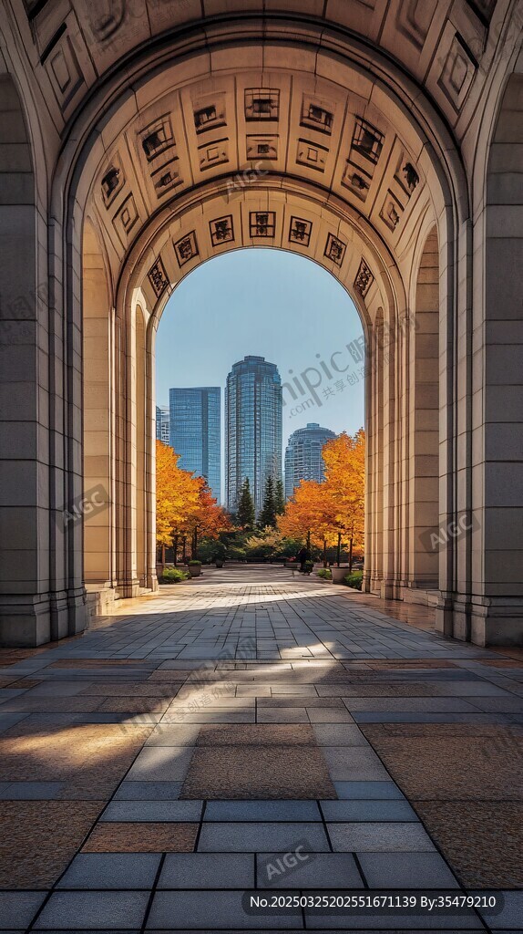 拱門望景 都市秋景迷人處