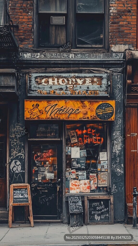 復(fù)古街角的Chop Suey店鋪