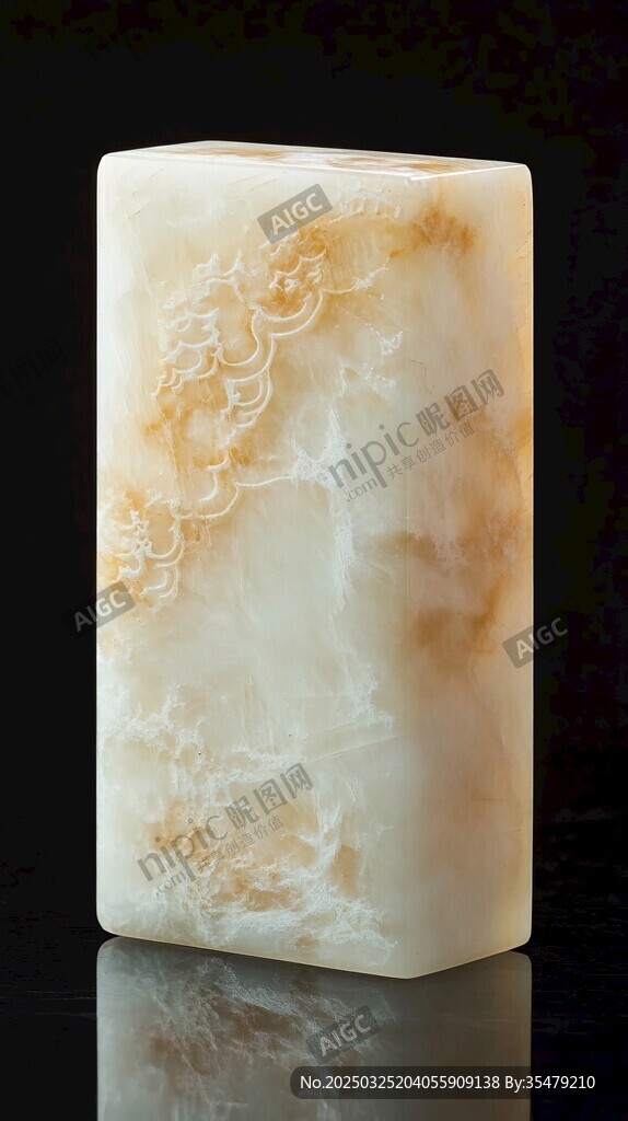 玉雕印章 精美紋理與圖案