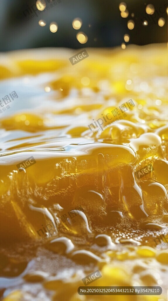 蜂蜜流淌的誘人質(zhì)感畫(huà)面