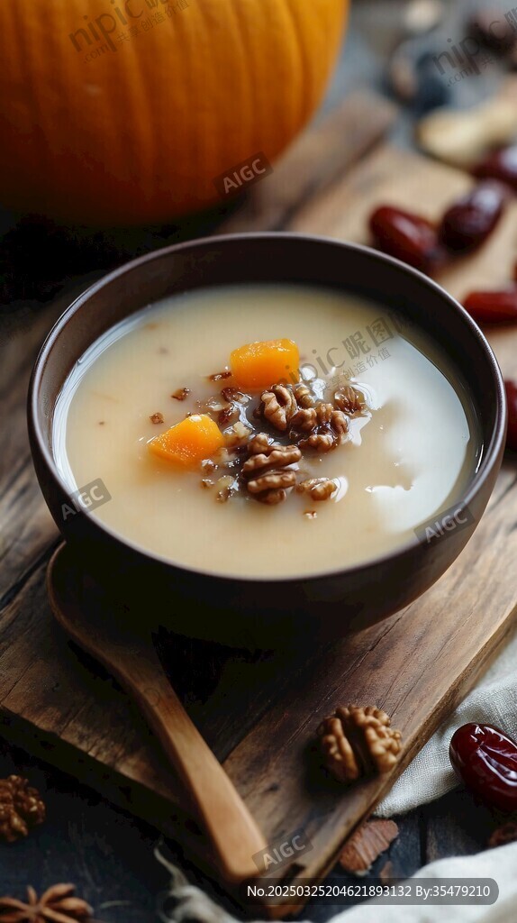 南瓜核桃粥 暖心養(yǎng)生美味