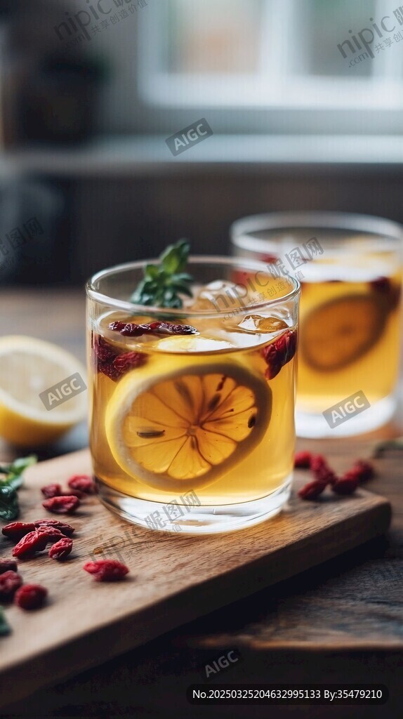 檸檬枸杞冰茶 清新好滋味