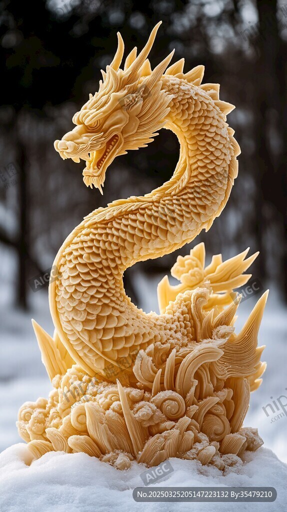 龍形雕刻擺件 盡顯精湛工藝