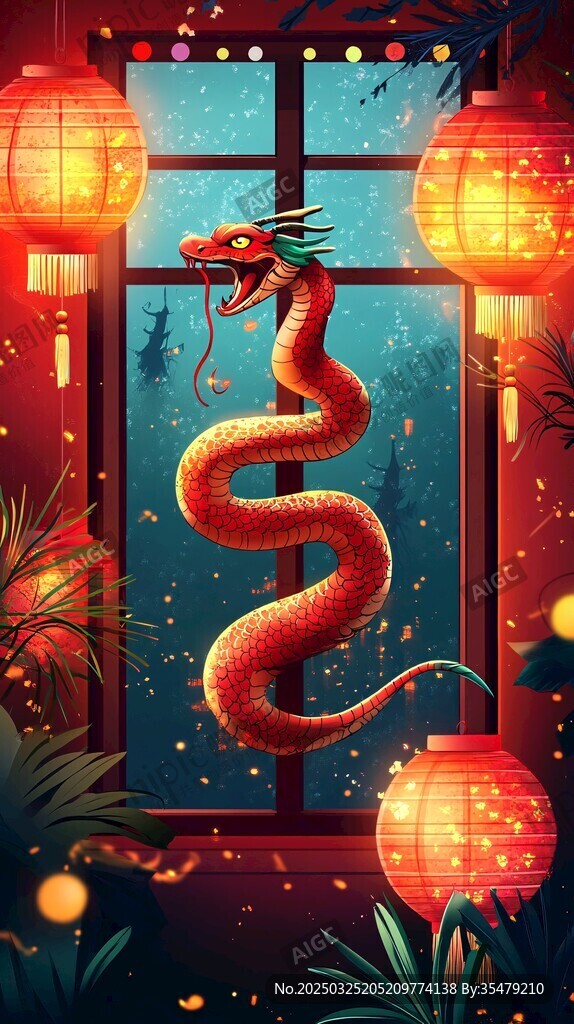 祥龍賀歲 窗前景象添吉慶