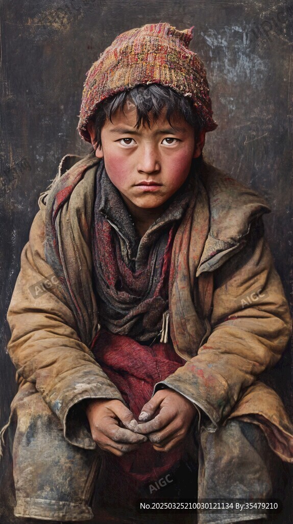 藏區(qū)孩童的質(zhì)樸模樣