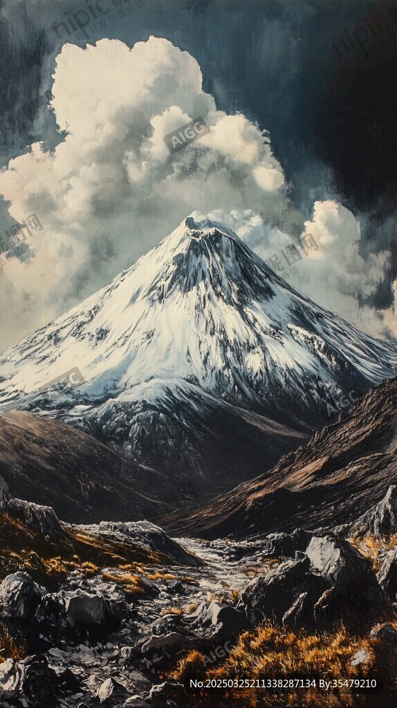 壯麗雪山風(fēng)景