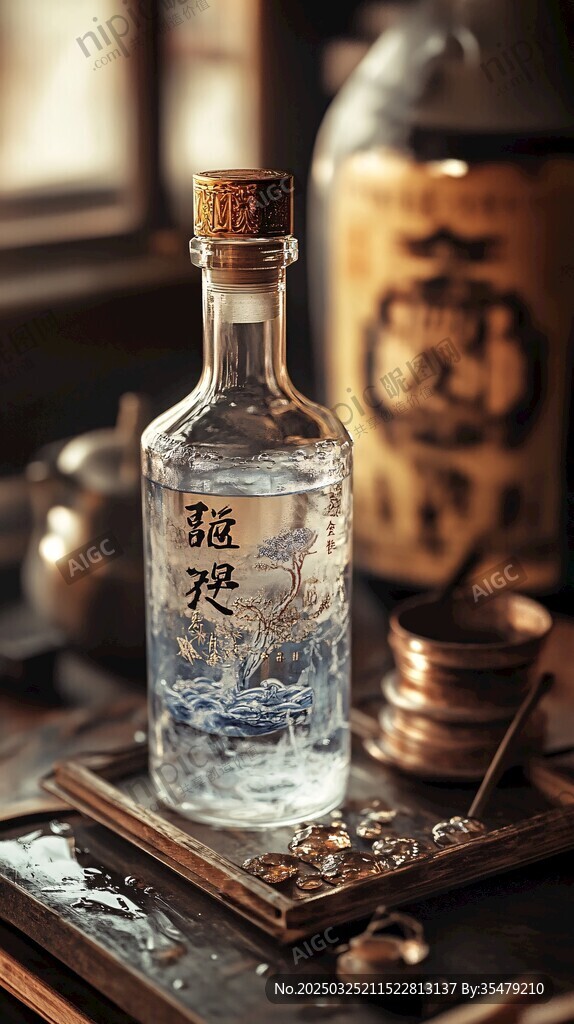 古風(fēng)龍紋酒瓶 精致古韻